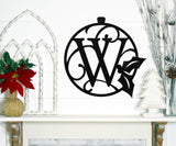Custom Mistletoe Family Name Sign, Metal Christmas Ornament Door Hanger