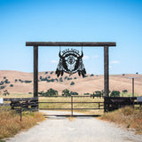 Cow Personalized Family Name Sign ~ Metal Porch Sign | Metal Gate Sign | Farm Entrance Sign | Metal Farmhouse | Cow Sign | Highland Cow