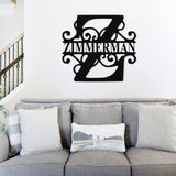Personalized Family Name Metal Art, Cut to Order, Name Sign, Closing Gift, Metal Monogram, Housewarming, Wedding Monogram, Anniversary