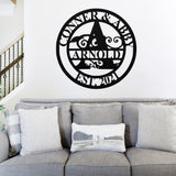 Personalized Family Name Metal Sign, Last Name Sign, Initial, Metal Monogram, Door Hanger, Housewarming Gift, Wedding Monogram, Anniversary