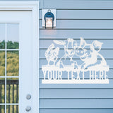 Silly Farm Animals Custom Metal Sign - Metal Porch Sign | Personalized Metal Sign | Custom Porch | Personalized Farm Sign