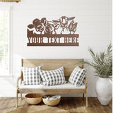 Silly Farm Animals Custom Metal Sign - Metal Porch Sign | Personalized Metal Sign | Custom Porch | Personalized Farm Sign