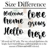 Custom Metal Word, Your Custom Text, Custom Name Script Metal Sign, Personalized Wall Decor, Housewarming Gift