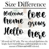 Custom Metal Word, Your Custom Text, Custom Name Script Metal Sign, Personalized Wall Decor, Housewarming Gift, Farm Entrance Metal Sign