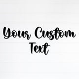 Custom Metal Word, Your Custom Text, Custom Name Script Metal Sign, Personalized Wall Decor, Housewarming Gift