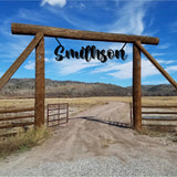 Custom Metal Word, Your Custom Text, Custom Name Script Metal Sign, Personalized Wall Decor, Housewarming Gift, Farm Entrance Metal Sign