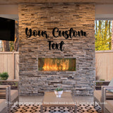 Custom Metal Word, Your Custom Text, Custom Name Script Metal Sign, Personalized Wall Decor, Housewarming Gift, Farm Entrance Metal Sign