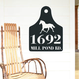 Wishing You A Merry Christmas & Happy New Year ~ Metal Door Hanger, Personalized Christmas Décor, Winter Porch Sign, Metal Christmas Sign