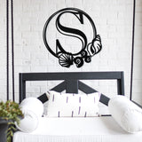 Beach Monogram Sign ~ Metal Porch Sign | Front Door Sign | Personalized Entrance Sign | Metal Beach Sign