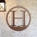 Beach Waves Monogram Sign ~ Metal Porch Sign | Outdoor Sign | Front Door Sign | Metal Beach Sign