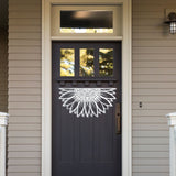 Half Sunflower Cut Out Sign ~ Metal Porch Sign | Outdoor Sign | Front Door Sign | Metal Summer Sign