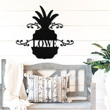 Pineapple Monogram Sign ~ Metal Porch Sign - Outdoor Sign - Front Door Sign - Metal Beach Sign - Beach House