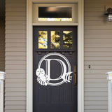 Ocean Life Monogram Sign ~ Metal Porch Sign - Outdoor Sign - Front Door Sign - Metal Beach Sign - Beach House