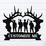 Custom Hunting Buddies Sign ~ Metal Porch Sign | Outdoor Sign | Front Door Sign | Metal Hunting Sign | Cabin Sign