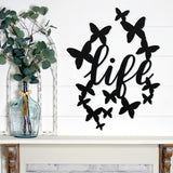 Life Butterfly ~ Outdoor Metal Sign, Door Hanger Sign, Metal Sign, Wedding Gift,  Personalized Metal Sign, Gift For Couple, Porch Sign