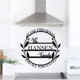 Bless This Home Custom Family Sign ~ Metal Sign, Metal Porch Sign, Custom Metal Porch Sign, Personalized Steel Sign, Metal Family Last Name