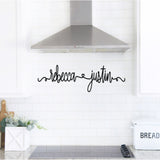 Last Name Family Sign ~ Outdoor Metal Sign, Door Hanger Sign, Metal Monogram Sign, Last Name Sign, Wedding Gift, Split Monogram Sign