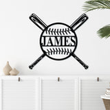 Baseball Custom Sign ~ Metal Porch Sign - Outdoor Sign - Personalized Metal Sign - Baseball Home Sign