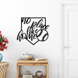 No Place Like Home Baseball Sign ~ Metal Porch Sign - Outdoor Sign - Personalized Metal Sign - Baseball Home Sign