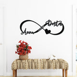 Infinity Monogram Sign ~ Metal Porch Sign - Outdoor Sign - Personalized Metal Sign - Family Monogram Sign