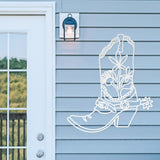 Cowboy Boot Sign ~ Metal Porch Sign | Personalized Metal Sign | Custom Porch