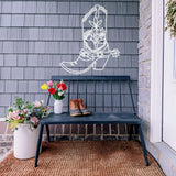 Cowboy Boot Sign ~ Metal Porch Sign | Personalized Metal Sign | Custom Porch