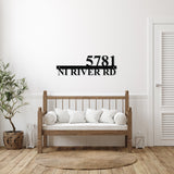 Custom Home Address Sign ~ Metal Porch Sign, House Number Sign, Metal Address Number Sign, Steel Address Plaque Sign, Home Number Sign