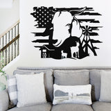 Goat Flag Welcome Sign ~ Metal Porch Sign | Metal Gate Sign | Farm Entrance Sign | Metal Farmhouse