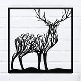 Woodland Deer Sign ~ Metal Porch Sign | Metal Gate Sign | Farm Entrance Sign | Metal Farmhouse