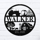 Custom Farm Name Sign ~ Metal Porch Sign | Metal Gate Sign | Farm Entrance Sign | Metal Farmhouse