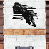 Eagle Flag Sign ~ Metal Porch Sign | Metal Gate Sign | Farm Entrance Sign | Metal Farmhouse