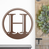 Beach Waves Monogram Sign ~ Metal Porch Sign | Outdoor Sign | Front Door Sign | Metal Beach Sign