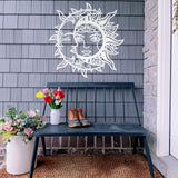 Sun & Moon Sign ~ Metal Porch Sign - Outdoor Sign - Front Door Sign - Metal Summer Sign