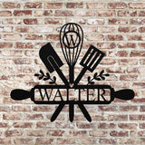 Kitchen Custom Sign ~ Outdoor Metal Sign, Metal Sign, Wedding Gift,  Personalized Metal Sign, Gift For Couple, Metal Wall Art, Word Wall Art