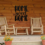 Home Sweet Home Sign ~ Outdoor Metal Sign, Wedding Gift,  Personalized Metal Sign, Gift For Couple, Metal Wall Art, Word Wall Art
