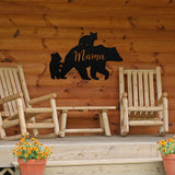 Mama Bear Sign ~ Metal Porch Sign | Outdoor Sign | Front Door Sign | Metal Hunting Sign | Cabin Sign