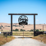 Welcome Home Father & Son Sign ~ Metal Porch Sign | Outdoor Sign | Front Door Sign | Metal Hunting Sign | Cabin Sign