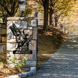 Duck Hunting Name Sign ~ Metal Porch Sign | Outdoor Sign | Front Door Sign | Metal Hunting Sign | Cabin Sign