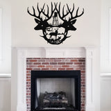 Antler Hunting Sign ~ Metal Porch Sign | Outdoor Sign | Front Door Sign | Metal Hunting Sign | Cabin Sign