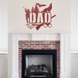Dad Hunting Sign ~ Metal Porch Sign | Outdoor Sign | Front Door Sign | Metal Hunting Sign | Cabin Sign