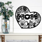 Mom Heart Sign ~ Metal Sign - Outdoor Sign - Personalized Home Sign - Gift For Her
