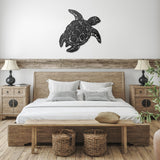 Sea Turtle Sign ~ Metal Porch Sign - Outdoor Sign - Front Door Sign - Metal Beach Sign - Beach House