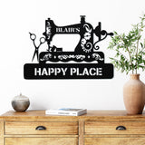 Sewing Custom Sign ~ Metal Porch Sign - Outdoor Sign - Personalized Metal Sign - Craft Room Sign