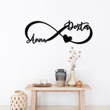 Infinity Monogram Sign ~ Metal Porch Sign - Outdoor Sign - Personalized Metal Sign - Family Monogram Sign