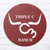 Custom Order Metal Sign - Triple C Ranch