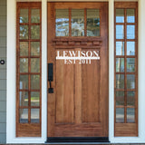Custom Last Name Sign ~ Metal Porch Sign, Custom Family Home Sign, Last Name Family Sign, Front Door Metal Sign, House Number Sign