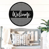 Welcome Ratan Metal Sign ~ Outdoor Metal Sign, Door Hanger Sign, Last Name Sign,  Personalized Metal Sign, Gift For Couple, Porch Sign