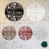 Welcome Leopard Print Metal Sign ~ Outdoor Metal Sign, Door Hanger Sign, Last Name Sign,  Personalized Metal Sign, Gift For Couple, Porch