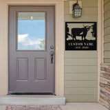 Personalized Highland Cow Farm Sign ~ Metal Porch Sign | Metal Gate Sign | Farm Entrance Sign | Metal Farmhouse | Cow Sign | Highland Cow