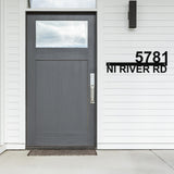 Street Address Sign ~  Outdoor Metal Sign, Door Hanger Sign, House Number, Last Name Sign, Wedding Gift,  Personalized Metal Sign, Address